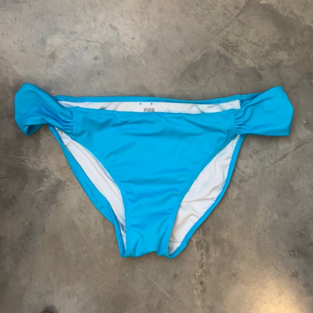 VS PINK Blue bikini bottoms